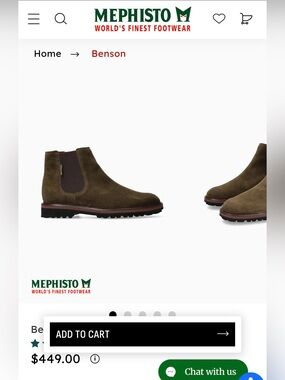 Mephisto Men's Chukka Boots - Dark Brown Suede